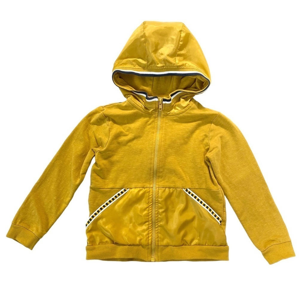 TOMMY Bahama Kids Jersey ZIP up Hoodie in Yellow Size T5 - Picture 2 of 9